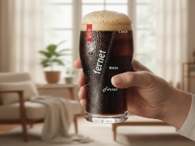 Vaso vidrio fernet en caja